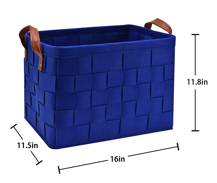 Factory Foldable Felt Basket Organizer