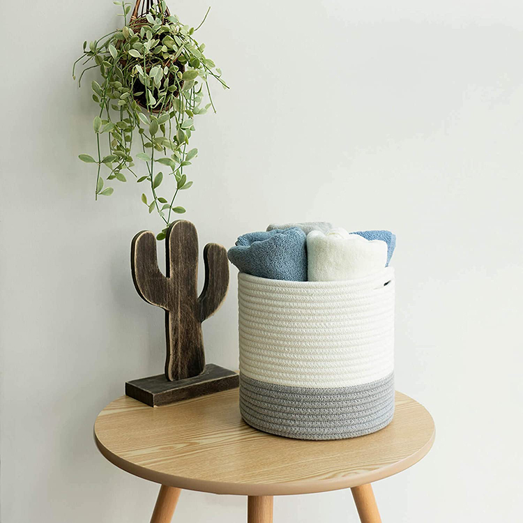 Woven Cotton Rope Plant Basket