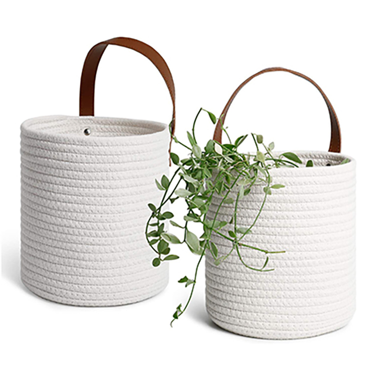 Cotton Rope Flower Plants Planter Basket