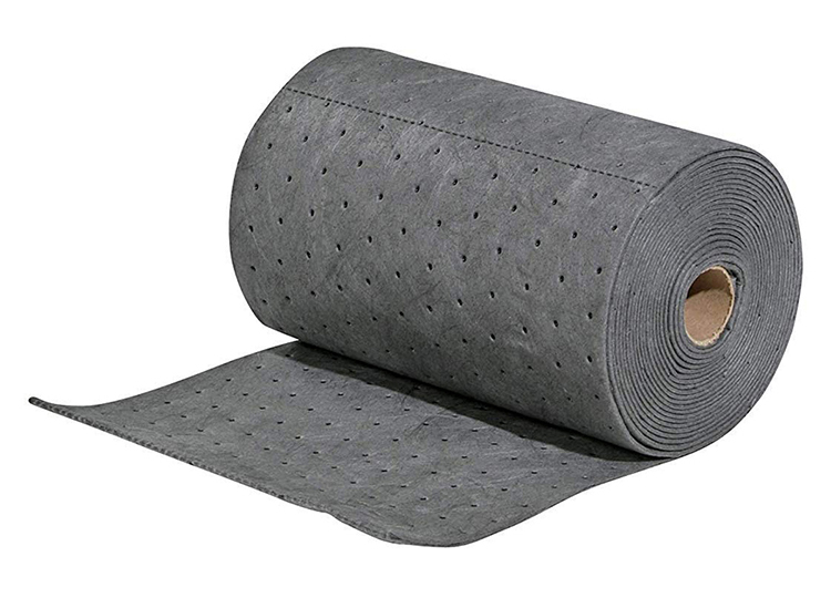 Eco Friendly Industrial Heavyweight Gray Oil Absorbent Mat Roll