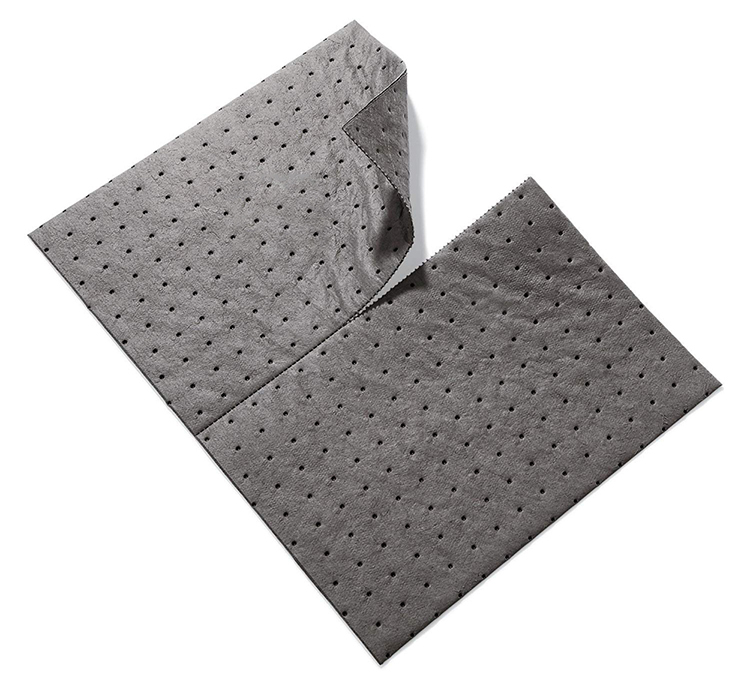 Lightweight Premium Gray Oil Spill Absorb Mat Oil Absorbent Pads