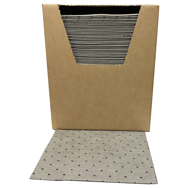 Lightweight Premium Gray Oil Spill Absorb Mat Oil Absorbent Pads